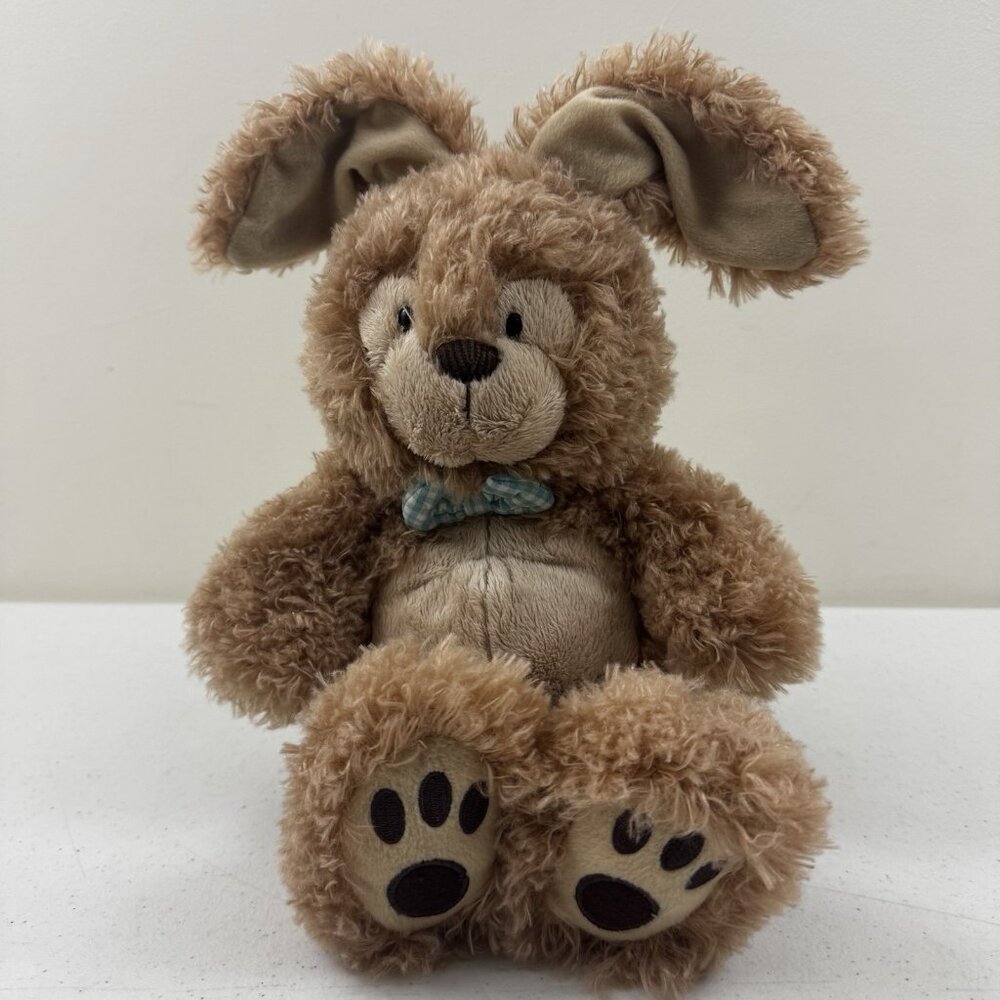 Gund Dimples Jr. Tan Rabbit Plush Bunny with bow tie  Easter #4033514